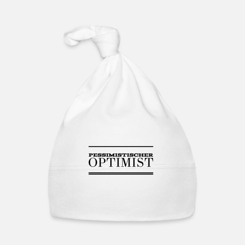 pessimistischer Optimist Baby Bio-Mütze