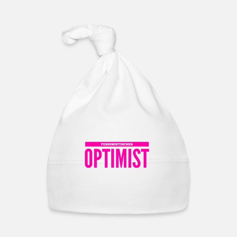realistischer Optimist Baby Bio-Mütze
