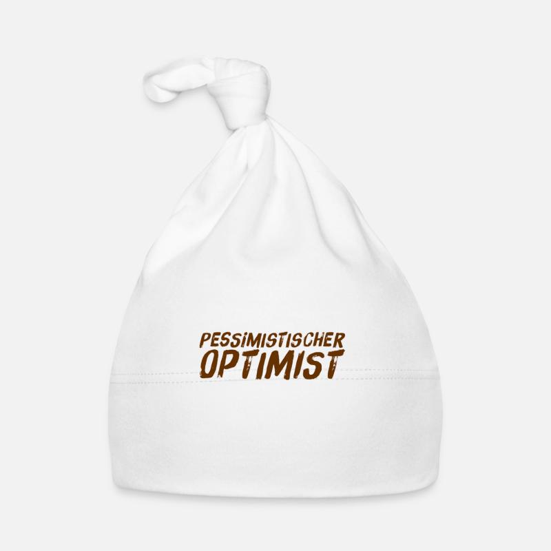 ich bin ein realistischer Optimist Baby Bio-Mütze