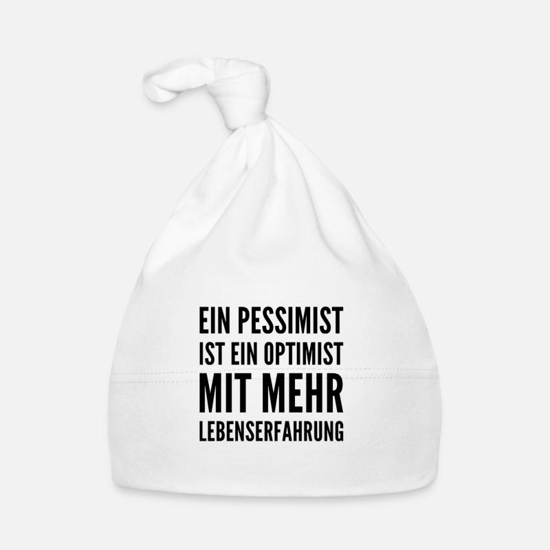 ich bin ein pessimistischer Optimist Baby Bio-Mütze