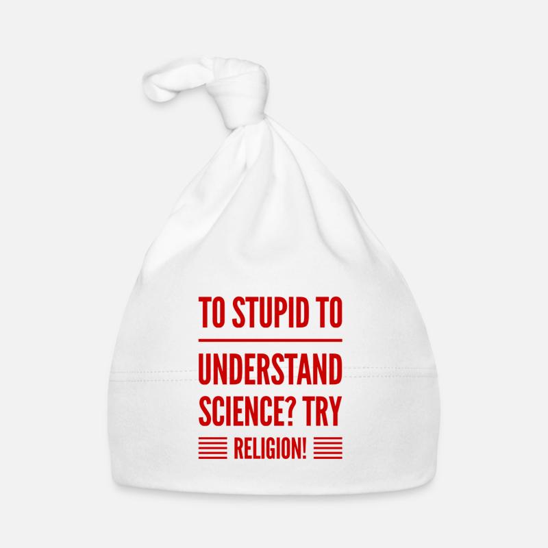 La religion, c’est plus facile - Bonnet bio Bébé - blanc