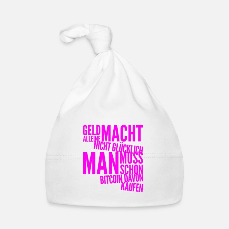 Geld vs. BITCOIN Baby Bio-Mütze