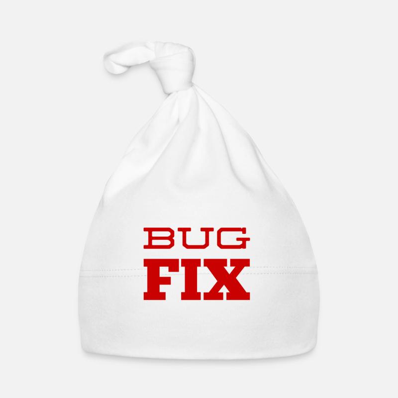 Bugfix is my thing - Organic Baby Cap - white