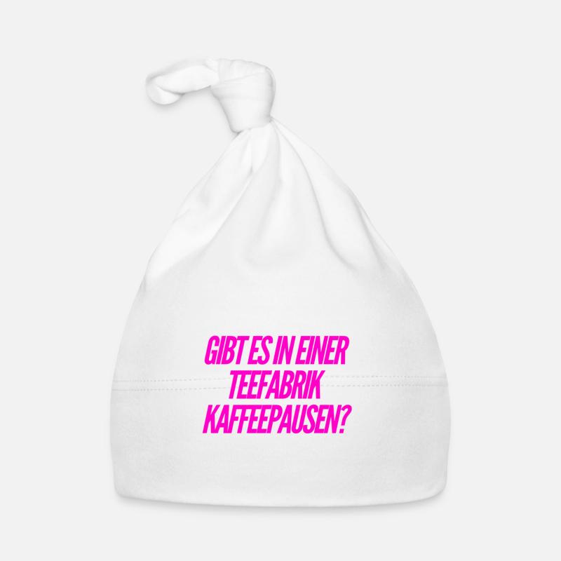 machen die Kaffeepausen? Baby Bio-Mütze