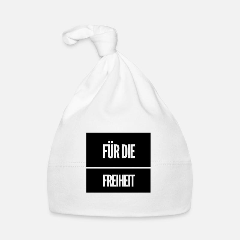 Je suis pour la liberté Bonnet bio Bébé