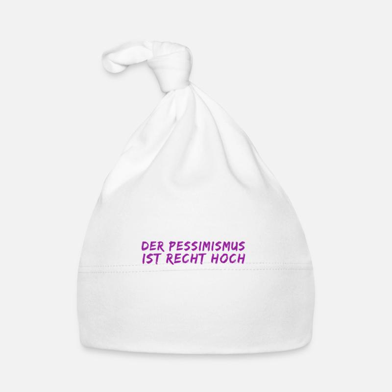 Je suis pessimiste Bonnet bio Bébé