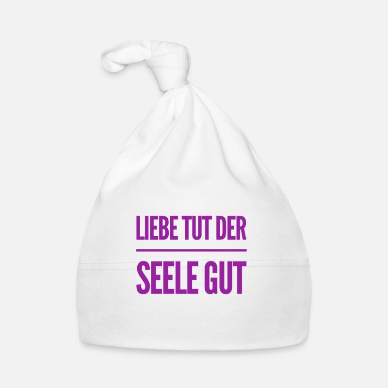 die Seele will geliebt werden Baby Bio-Mütze