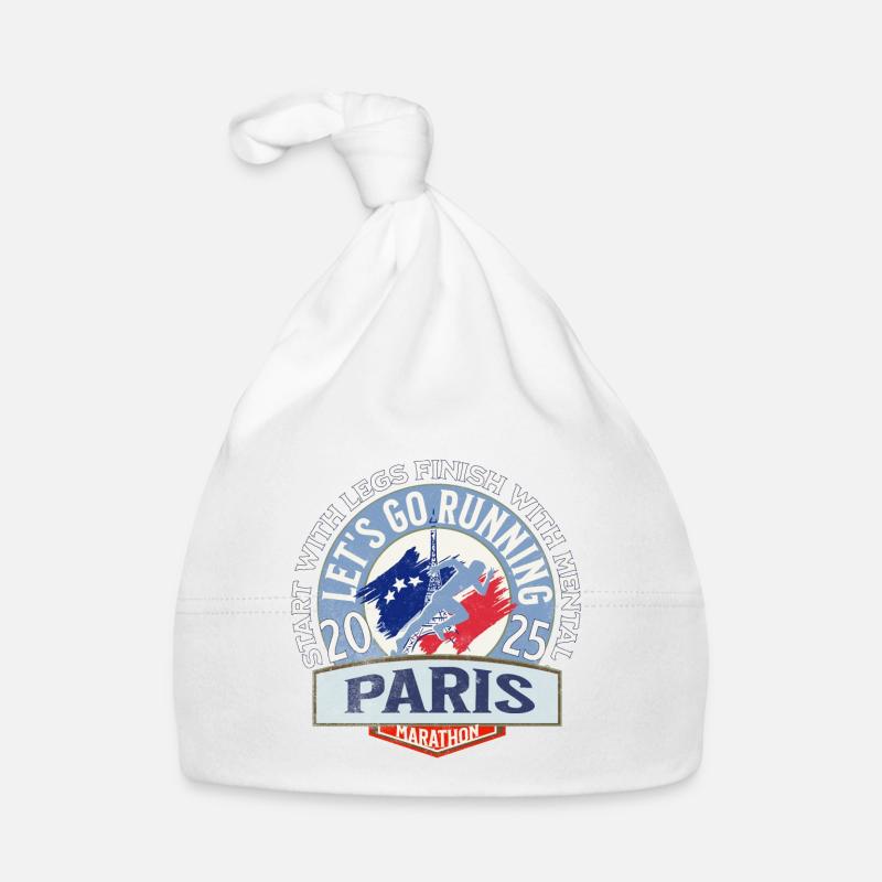 Let s go running in Paris Marathon Organic Baby Cap