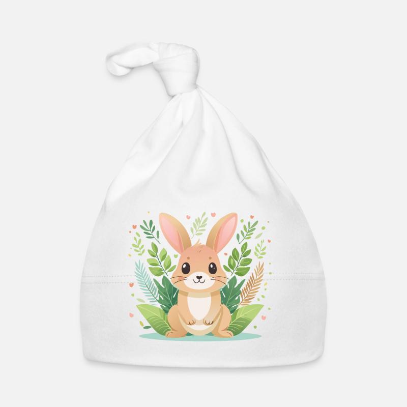 Cute bunny, great joy Organic Baby Cap