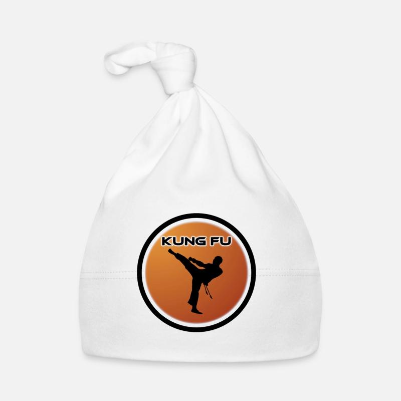 Kung fu - Bonnet bio Bébé - blanc