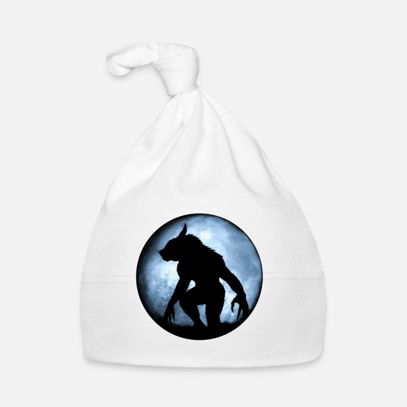 Werwolf - Baby Bio-Mütze - Weiß