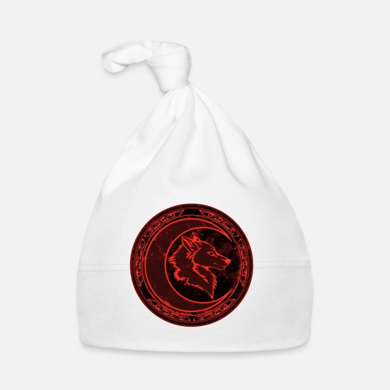 Wolf and Moon Organic Baby Cap