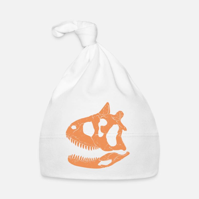 Carnotaurus fossil skull Organic Baby Cap