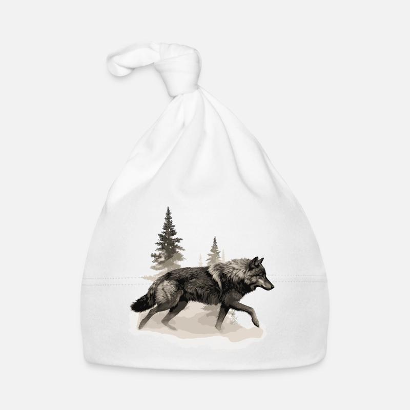 Wolf Scratch Marks Claws Wild Forest Animal Bonnet bio Bébé