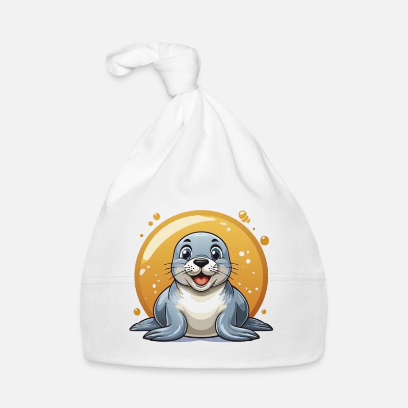 Robbchen – Sonne satt und gute Laune! Baby Bio-Mütze