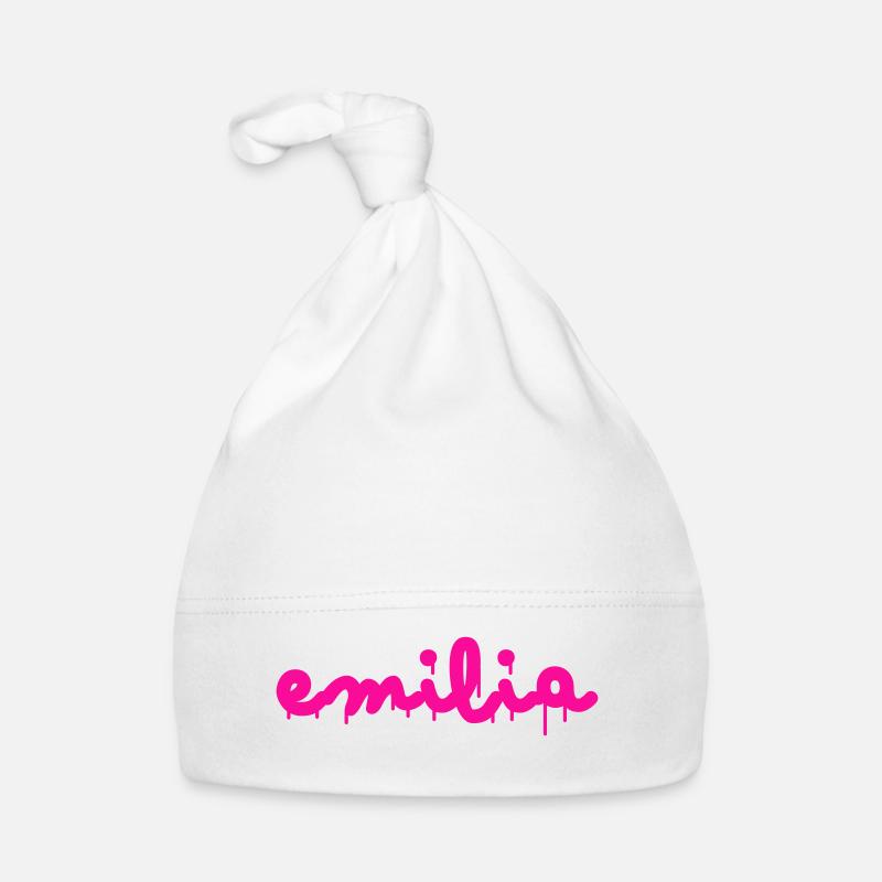 Name Emilia Baby Bio-Mütze