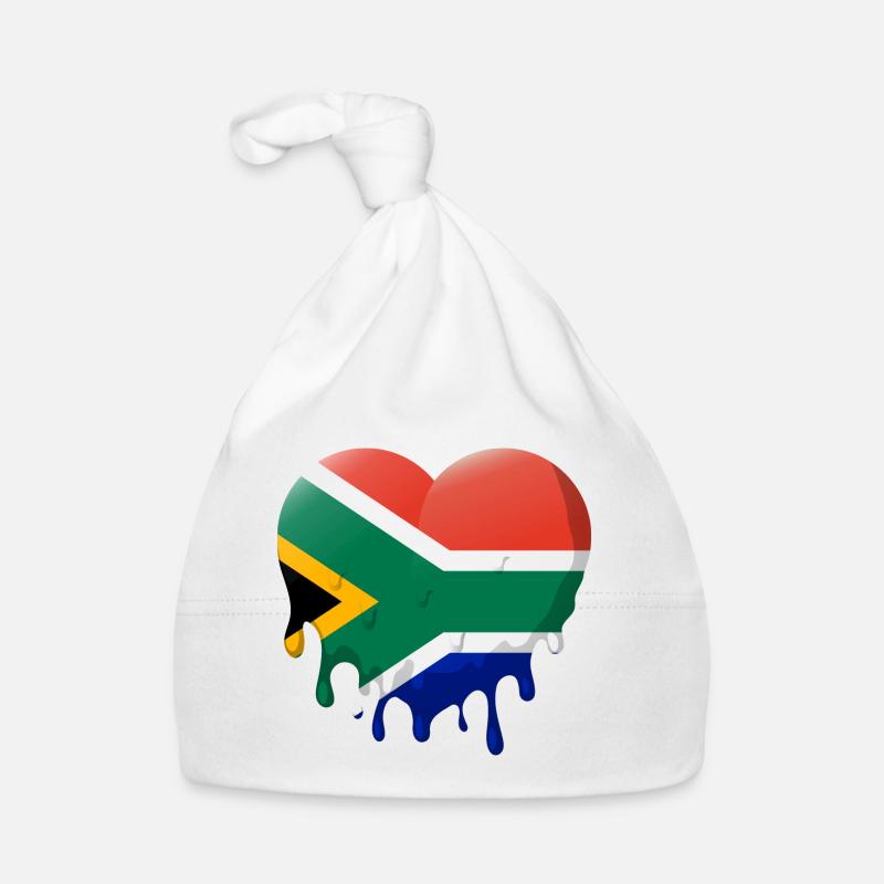 Drapeau de l’Afrique du Sud Drapeau sud-africain Bonnet bio Bébé