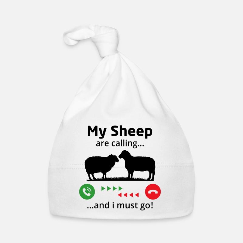 my sheep are calling and i must go Organic Baby Cap