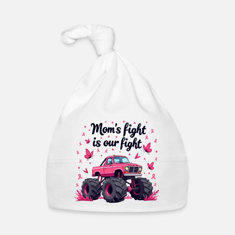 Mamas Kampf unser Kampf - Brustkrebs Bewusstsein Baby Bio-Mütze
