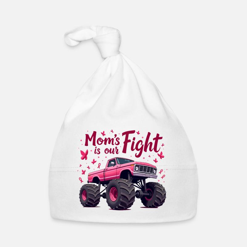 Mamas Kampf unser Kampf - Brustkrebs Bewusstsein Baby Bio-Mütze