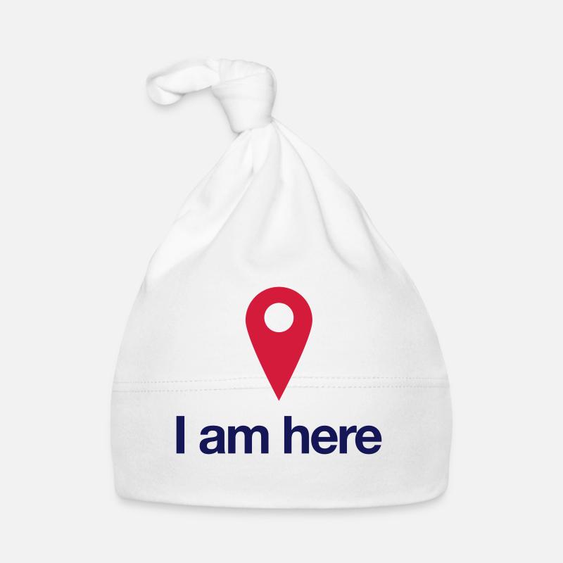 Geolocation - ich bin hier Baby Bio-Mütze