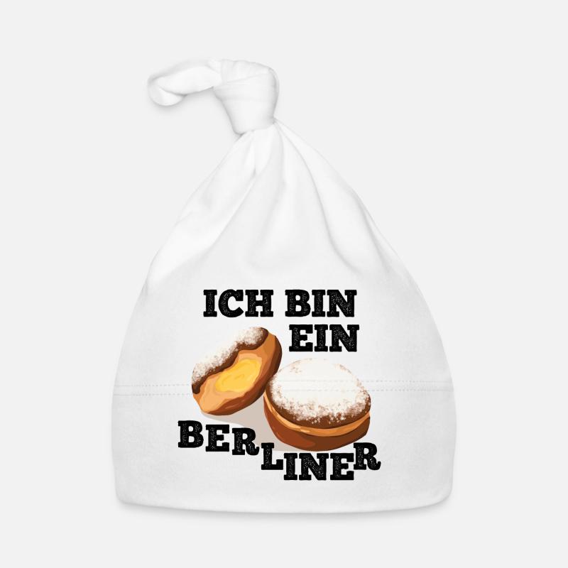 Ich bin ein Berliner Baby Bio-Mütze