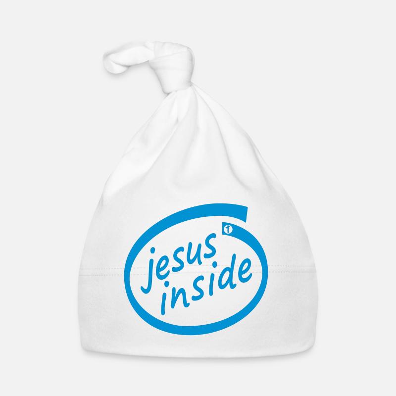 Jésus à l'intérieur - Nerd - Jesus4m3 Bonnet bio Bébé