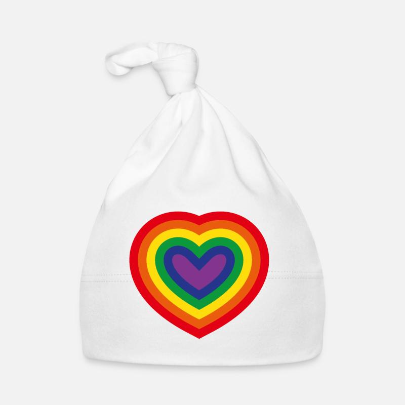 Concentric Pride Heart Organic Baby Cap