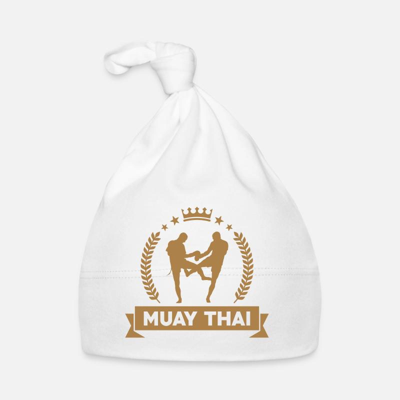 Muay Thai - Organic Baby Cap - white