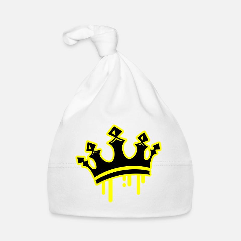 Crown King Symbol Organic Baby Cap