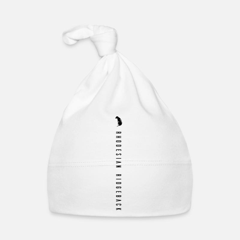 Inscription Rhodesian Ridgeback - verticale Bonnet bio Bébé