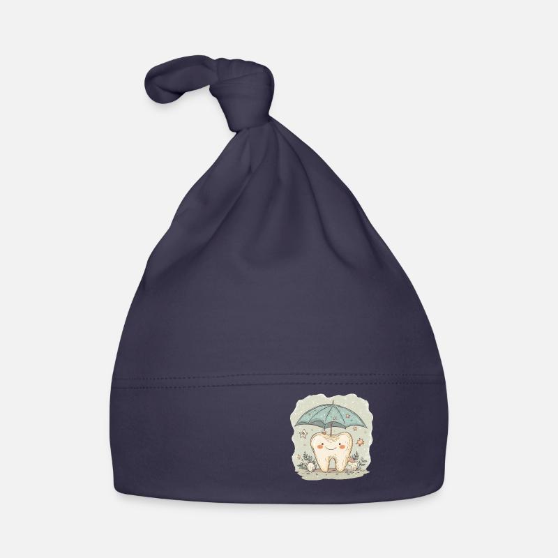 Tooth with Screen Organic Baby Cap