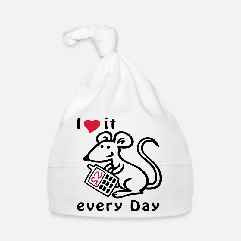 Mobile Phone, Mouse, Chat Organic Baby Cap