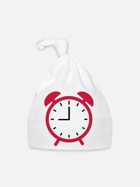 Wecker - Baby Bio-Mütze - Weiß - Vorne