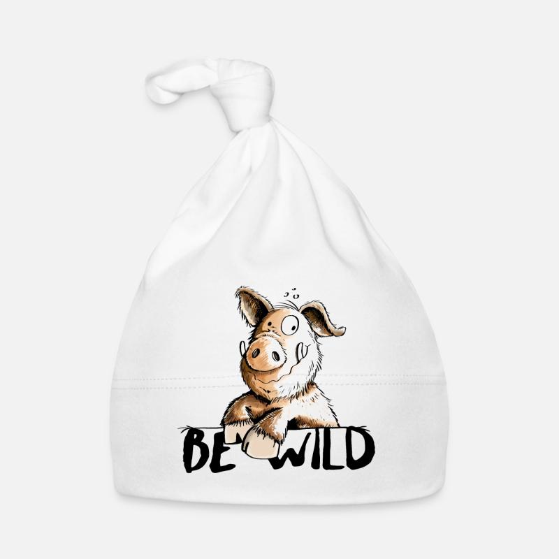 Be Wild Eber - Schwein - Keiler Baby Bio-Mütze