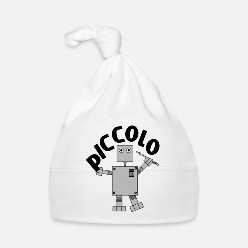 Piccolo Robotertext Baby Bio-Mütze