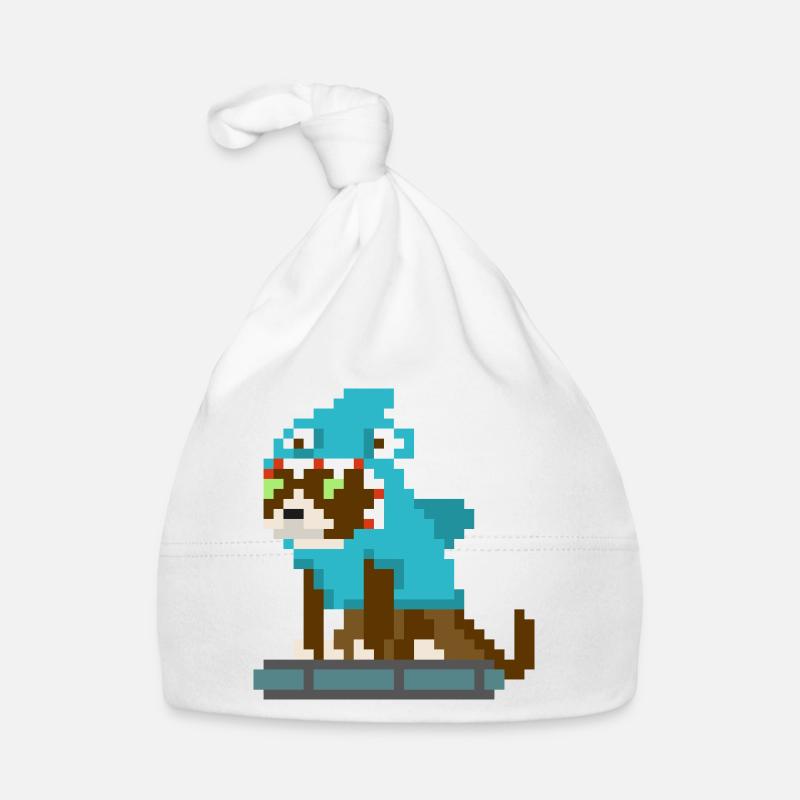 Chat-Shark auch Rumba 8Bits Baby Bio-Mütze
