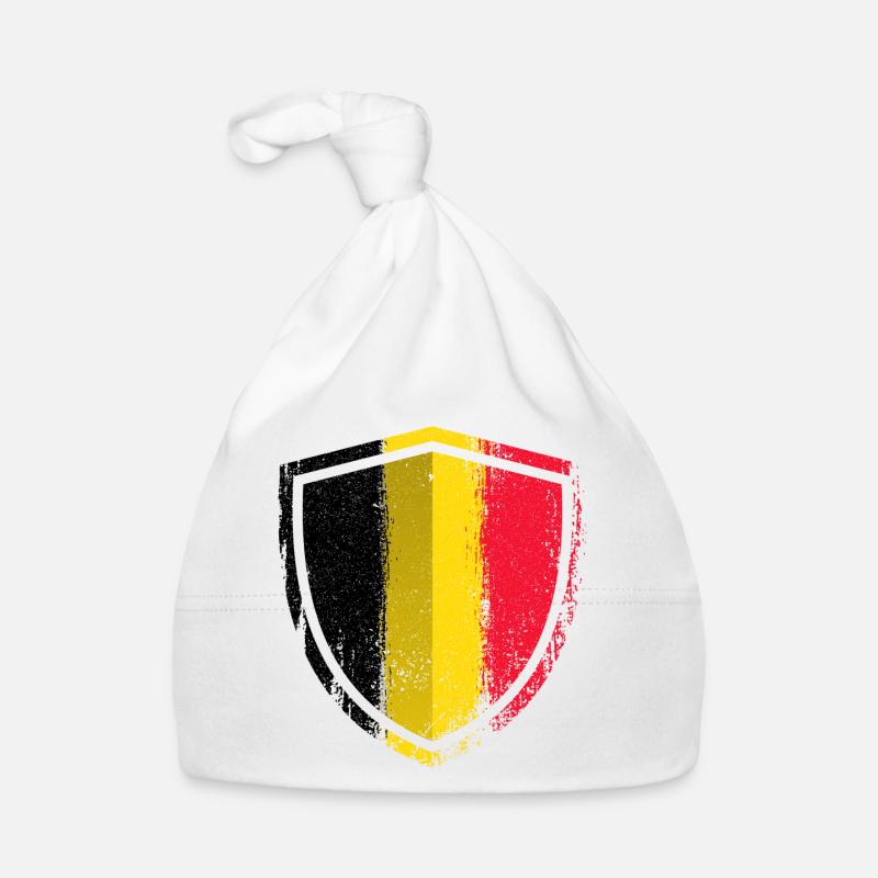 German Flag Shield Emblem Organic Baby Cap