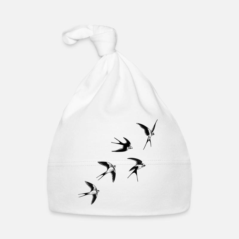 Vögel schwalben Baby Bio-Mütze