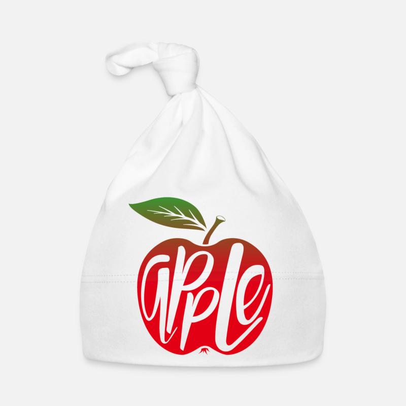 Apple - Baby Bio-Mütze - Weiß