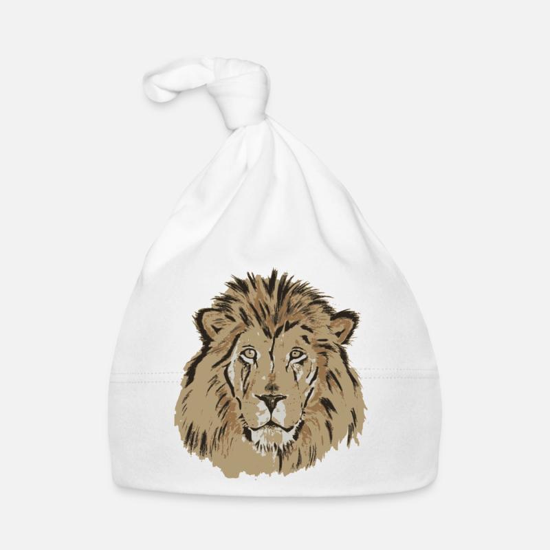 Tête de lion Bonnet bio Bébé