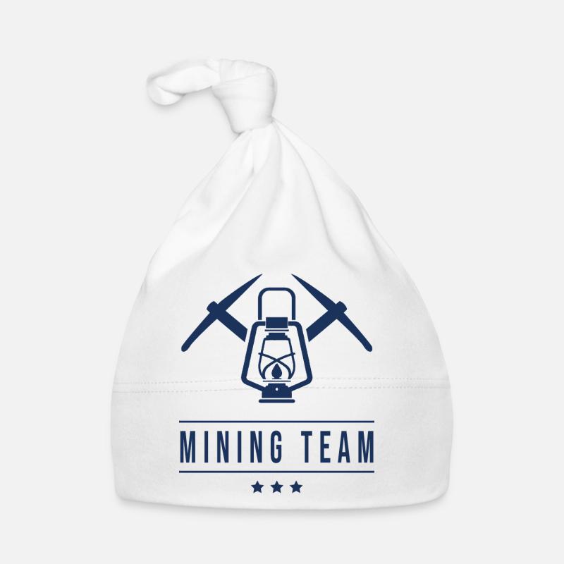 Mining Team Miner Mine Bargarbeiter Organic Baby Cap