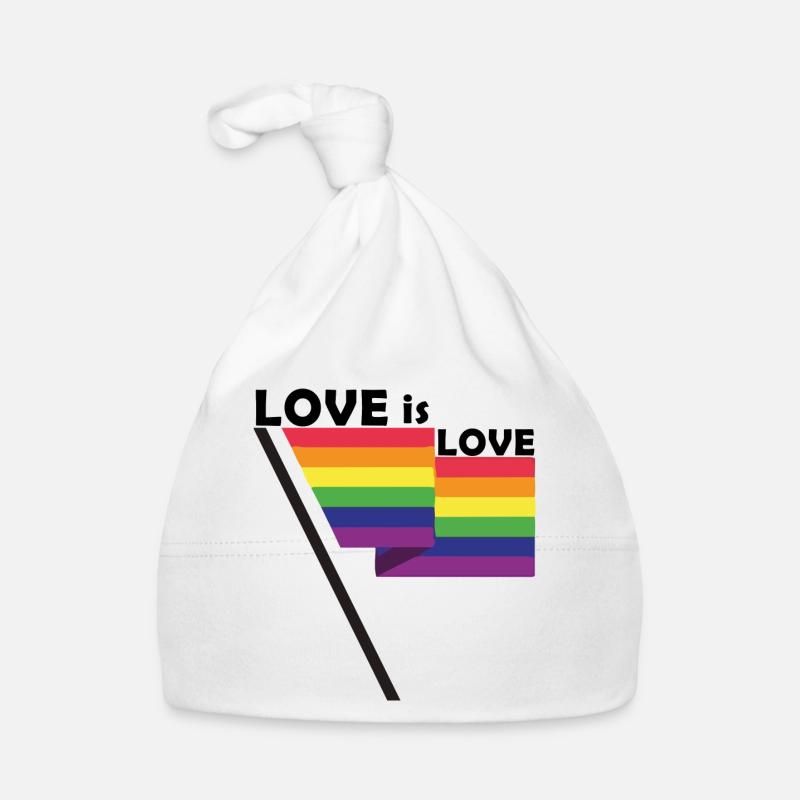 love is love flag Baby Bio-Mütze