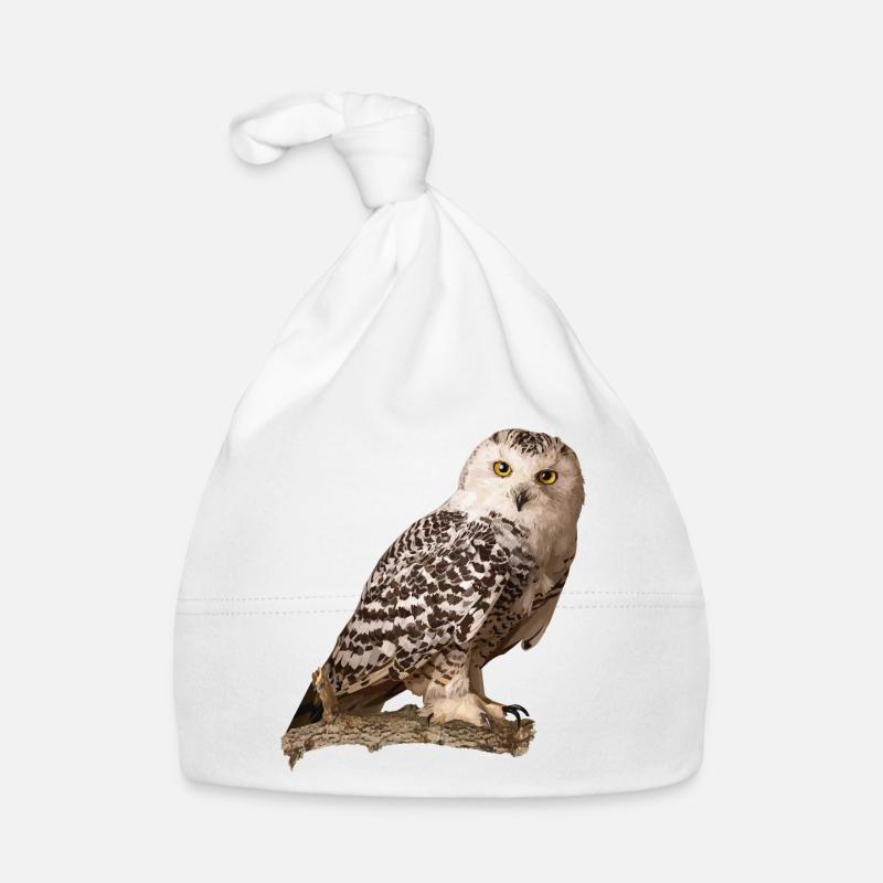 Schnee-Eule Baby Bio-Mütze