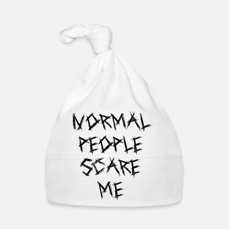 Normal People Scare Me Organic Baby Cap