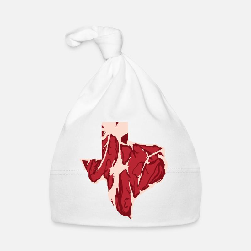 Steak Map Design for lovers of Texas Organic Baby Cap