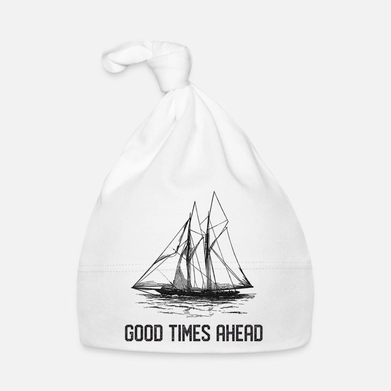 Sailing Ship - Good Times Ahead Organic Baby Cap