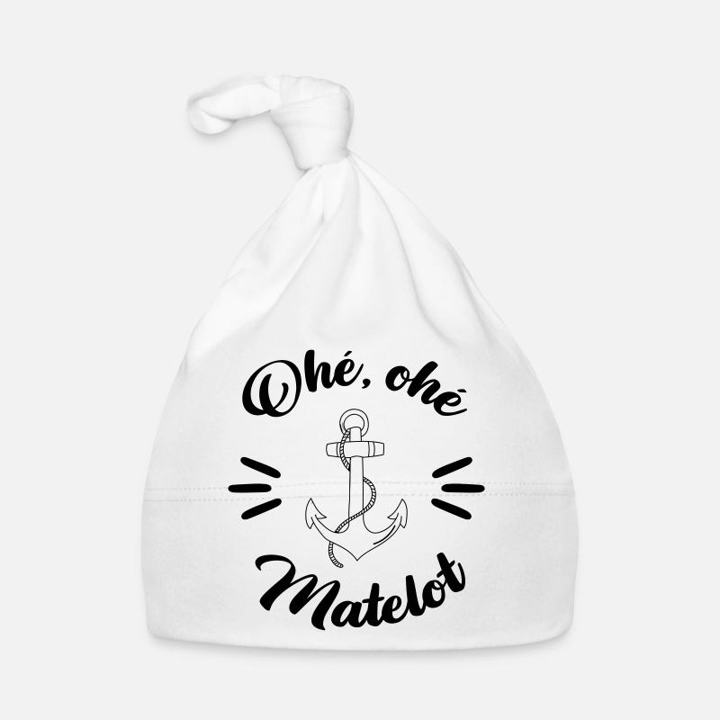 Ohé, ohé Matelot - Bonnet bio Bébé - blanc
