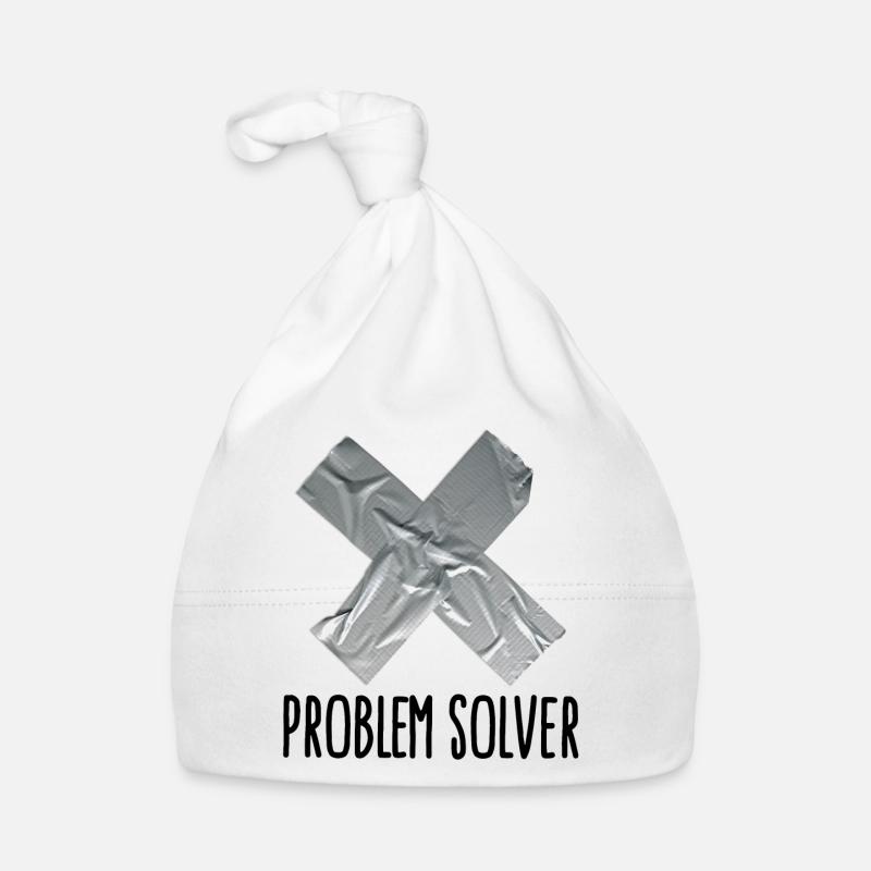 Lustig Klebeband Mann Vater Problem solver Baby Bio-Mütze