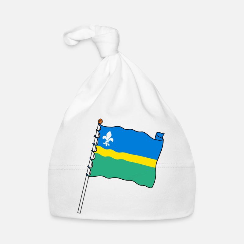 Drapeau Flevoland le drapeau de la province du Flevoland Bonnet bio Bébé